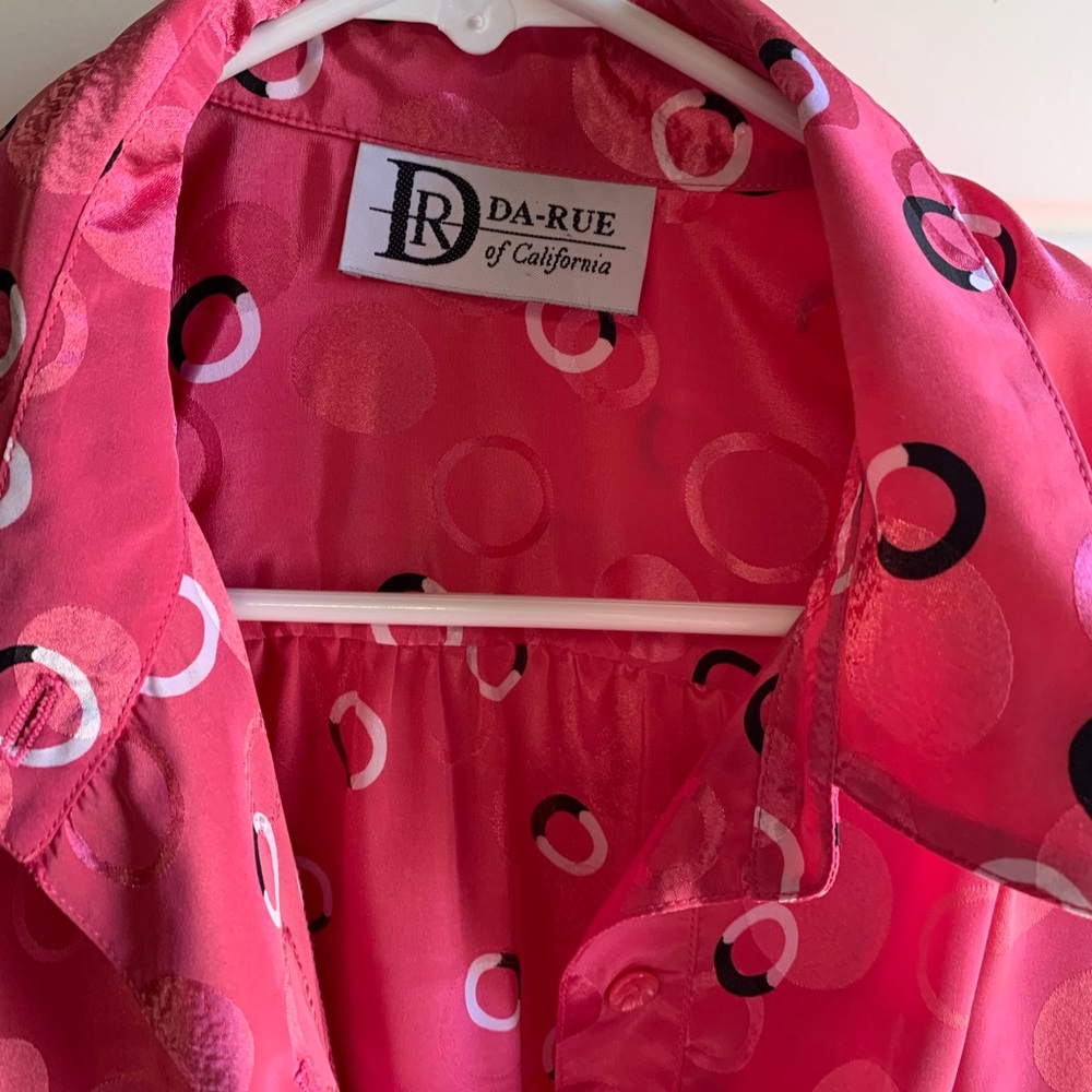 Da Rue Pink Circle Pattern Blouse - Picture 2 of 4